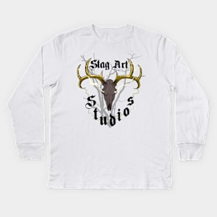 Stag Art Studios logo (original) Kids Long Sleeve T-Shirt